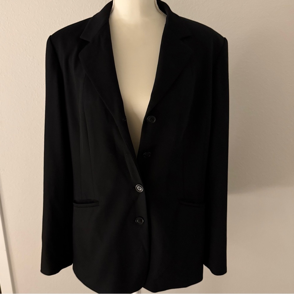 Talbots Classic Black Women's Blazer Size 14